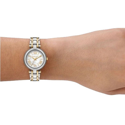 Michael Kors Laney White Mother-Of-Pearl Dial Women 30mm MK4895