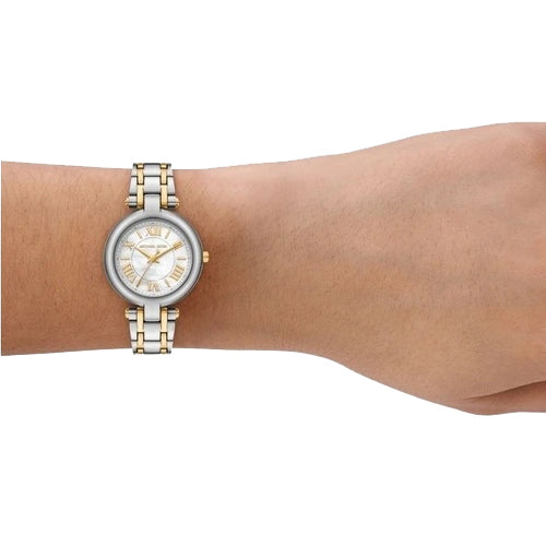 Michael Kors Laney White Mother-Of-Pearl Dial Women 30mm MK4895