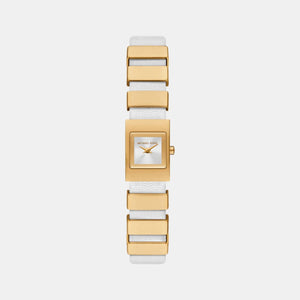 Darrington Women Quartz White Dial Analog Leather Watch MK4899