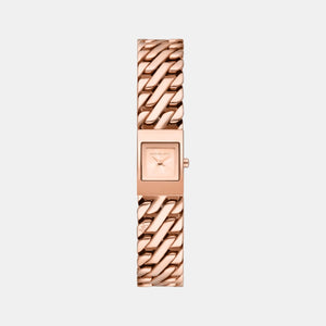 Darrington Women Quartz Rose Gold Dial Analog Stainless Steel Watch MK4908