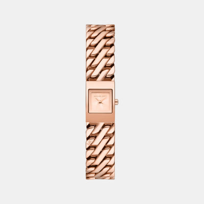 Darrington Women Quartz Rose Gold Dial Analog Stainless Steel Watch MK4908