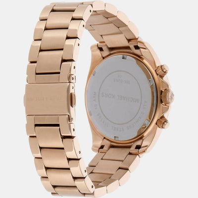 Blair Women Quartz Rose Gold Dial Chronograph Stainless Steel Watch MK5263