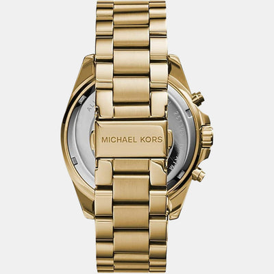 Bradshaw Women Quartz Gold Dial Chronograph Stainless Steel Watch MK5605