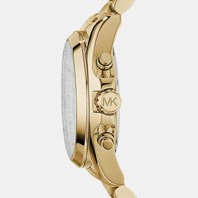 Bradshaw Women Quartz Gold Dial Chronograph Stainless Steel Watch MK5605