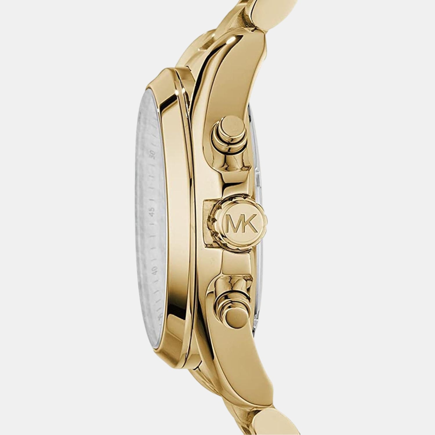 Bradshaw Women Quartz Gold Dial Chronograph Stainless Steel Watch MK5605