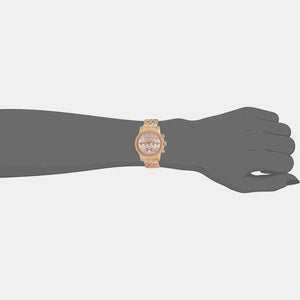 Bryant Women Quartz Rose Gold Dial Chronograph Stainless Steel Watch MK6077