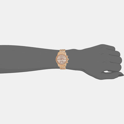 Bryant Women Quartz Rose Gold Dial Chronograph Stainless Steel Watch MK6077