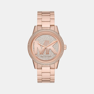 Bryant Women Quartz Rose Gold Dial Analog Stainless Steel Watch MK6863