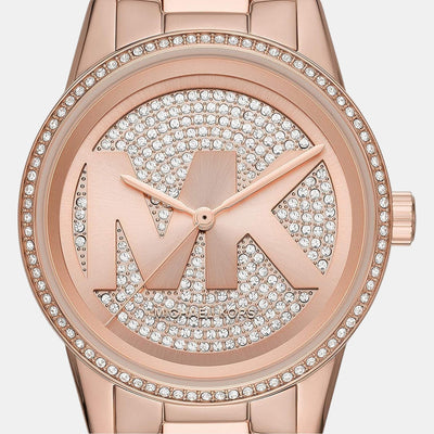Bryant Women Quartz Rose Gold Dial Analog Stainless Steel Watch MK6863