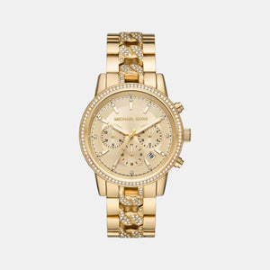 Bryant Women Quartz Gold Dial Chronograph Stainless Steel Watch MK6937