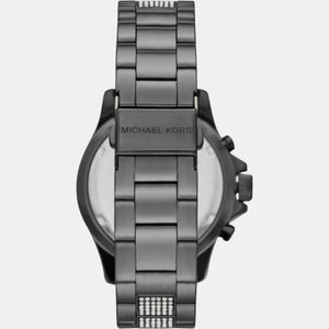 Everest Women Quartz Black Dial Chronograph Stainless Steel Watch MK6974