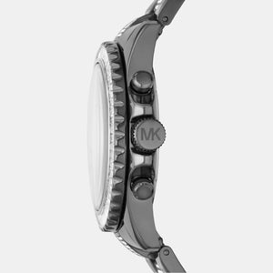 Everest Women Quartz Black Dial Chronograph Stainless Steel Watch MK6974
