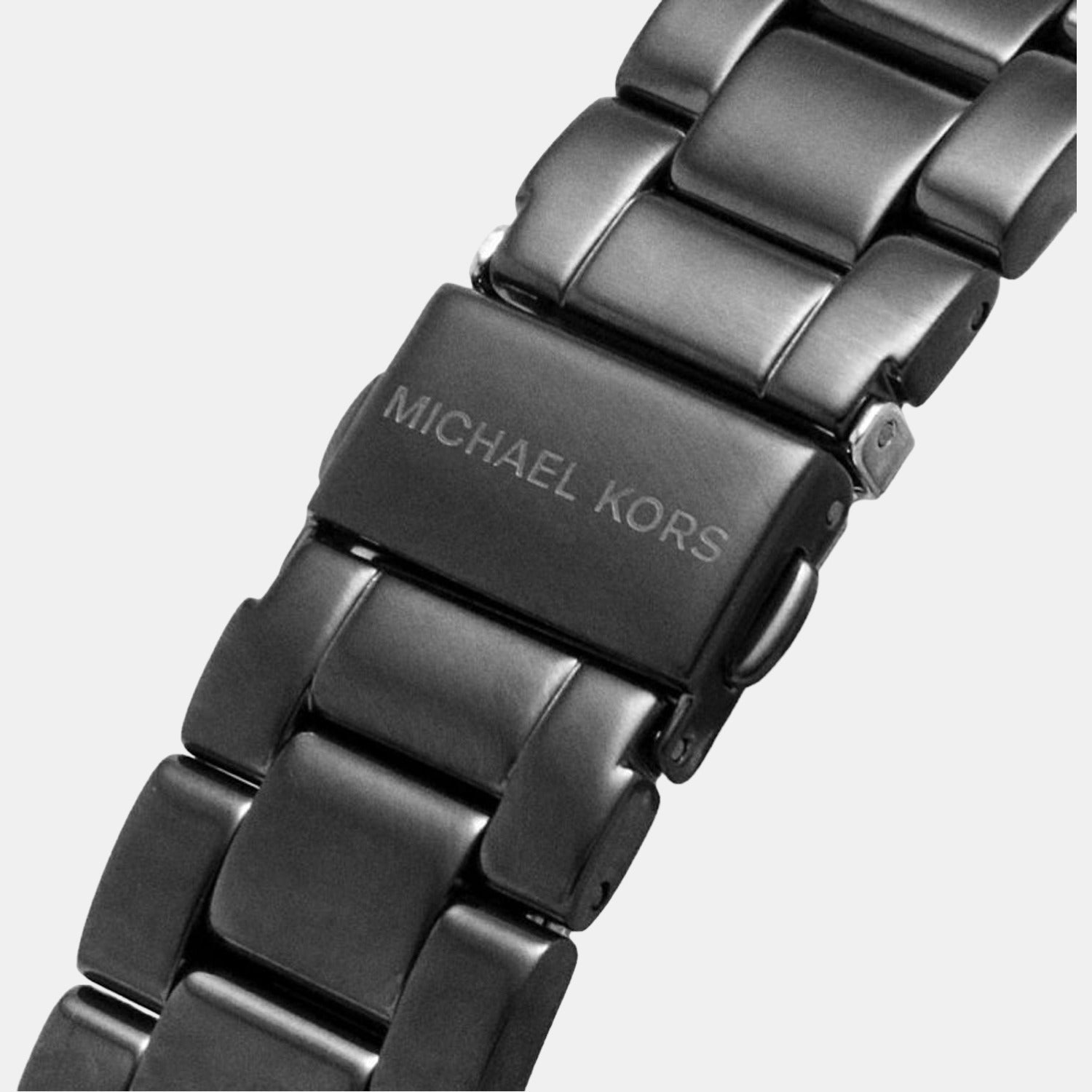 Everest Women Quartz Black Dial Chronograph Stainless Steel Watch MK6974
