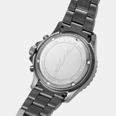 Everest Women Quartz Black Dial Chronograph Stainless Steel Watch MK6974