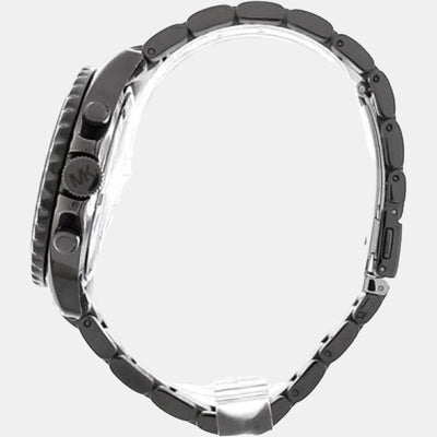 Everest Women Quartz Black Dial Chronograph Stainless Steel Watch MK6974