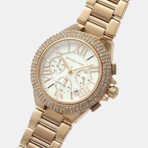 Camille Women Quartz White Dial Chronograph Stainless Steel Watch MK6995