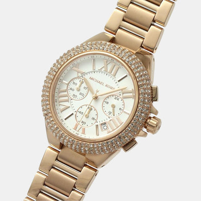 Camille Women Quartz White Dial Chronograph Stainless Steel Watch MK6995