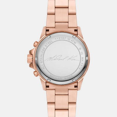 Everest Women Quartz White Dial Chronograph Stainless Steel Watch MK7213