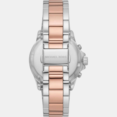 Everest Women Quartz White Dial Chronograph Stainless Steel Watch MK7214