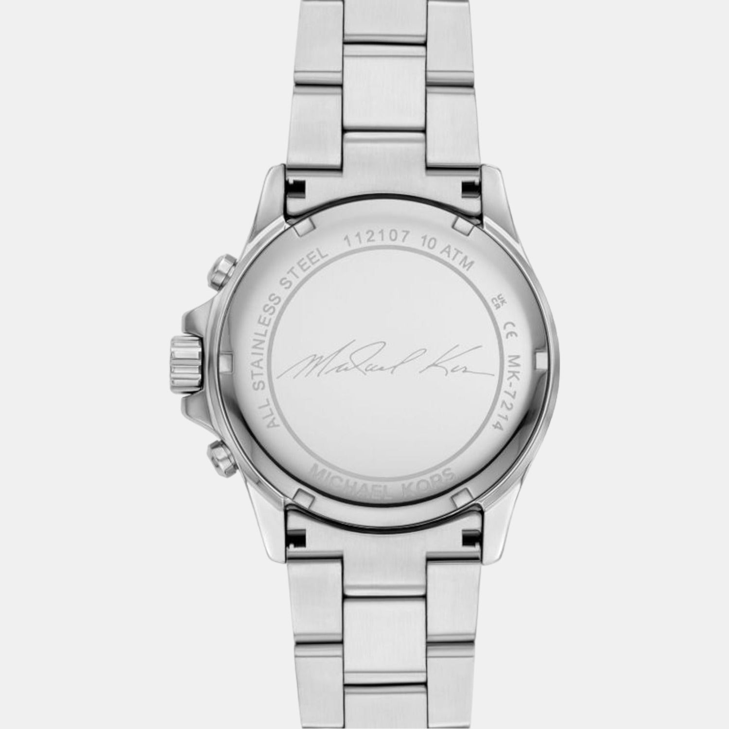 Everest Women Quartz White Dial Chronograph Stainless Steel Watch MK7214