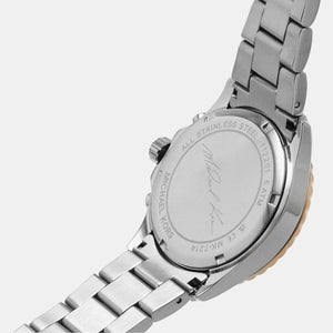 Everest Women Quartz White Dial Chronograph Stainless Steel Watch MK7214
