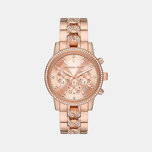 Bryant Women Quartz Rose Gold Dial Chronograph Stainless Steel Watch MK7223