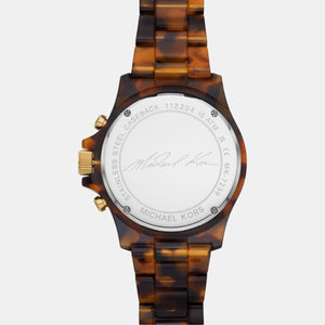 Everest Women Quartz Gold Dial Chronograph Stainless Steel Watch MK7239