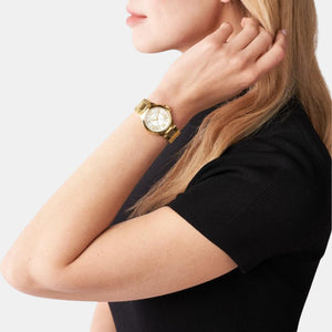 Camille Women Quartz White Dial Analog Stainless Steel Watch MK7255