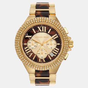 Camille Women Quartz Multi-Colour Dial Chronograph Stainless Steel Watch MK7269