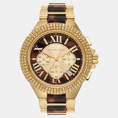 Camille Women Quartz Multi-Colour Dial Chronograph Stainless Steel Watch MK7269