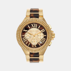 Camille Women Quartz Multi-Colour Dial Chronograph Stainless Steel Watch MK7269