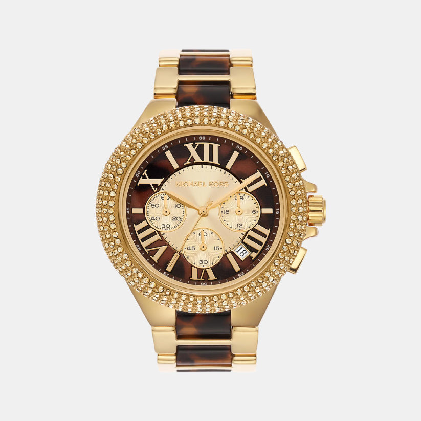 Camille Women Quartz Multi-Colour Dial Chronograph Stainless Steel Watch MK7269