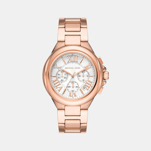 Camille Women Quartz Rose Gold Dial Chronograph Stainless Steel Watch MK7271