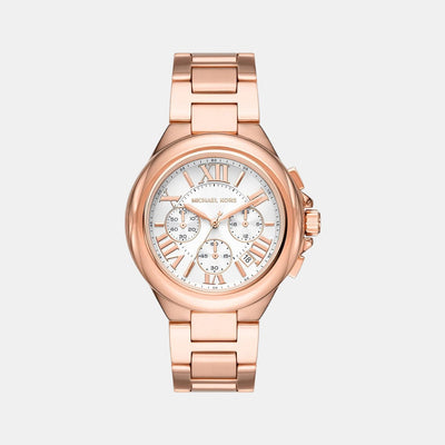 Camille Women Quartz Rose Gold Dial Chronograph Stainless Steel Watch MK7271