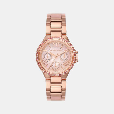 Camille Women Quartz Pink Dial Chronograph Stainless Steel Watch MK7273