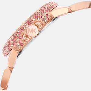 Camille Women Quartz Pink Dial Chronograph Stainless Steel Watch MK7273