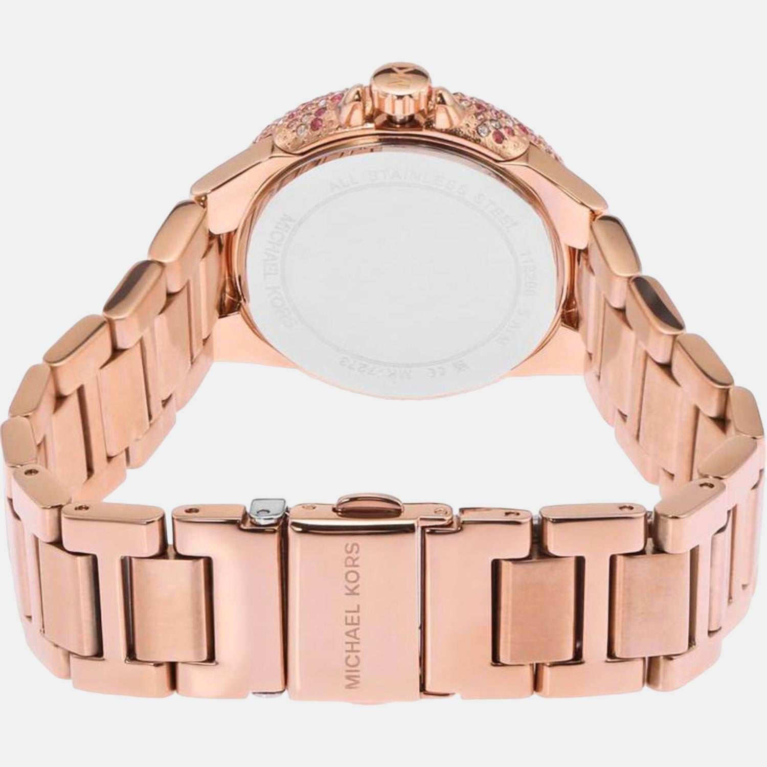 Camille Women Quartz Pink Dial Chronograph Stainless Steel Watch MK7273