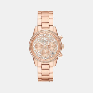 Bryant Women Quartz Rose Gold Dial Chronograph Stainless Steel Watch MK7302