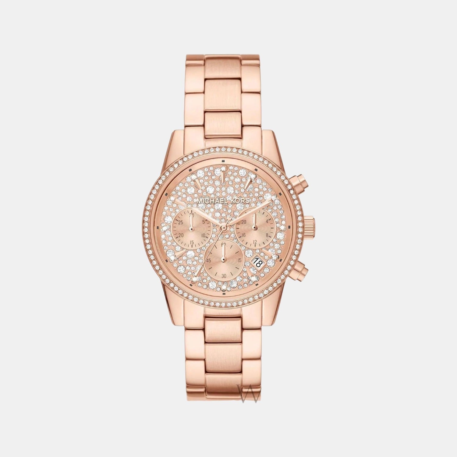 Bryant Women Quartz Rose Gold Dial Chronograph Stainless Steel Watch MK7302