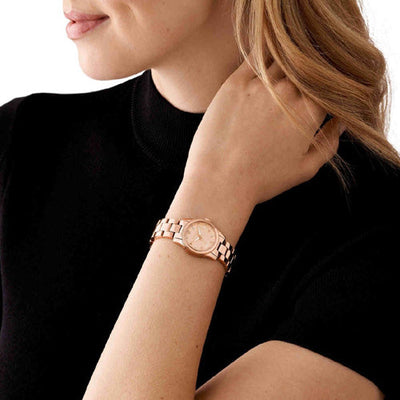 Michael Kors Runway Rose Gold Dial Women 26mm MK7458