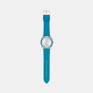 Hadyn Women Quartz White Dial Chronograph Silicone Watch MK7485