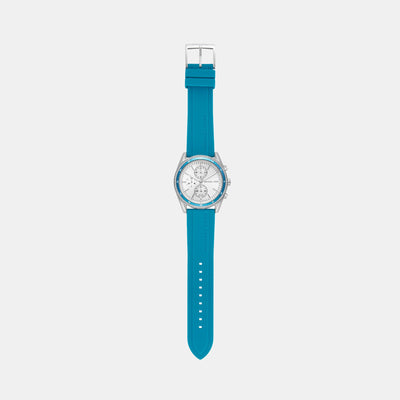 Hadyn Women Quartz White Dial Chronograph Silicone Watch MK7485