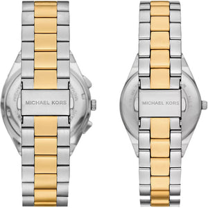 Michael Kors Lennox Gold Pave Dial Dial Pair 33mm & 41mm MK7503SET
