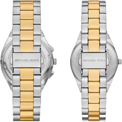 Michael Kors Lennox Gold Pave Dial Dial Pair 33mm & 41mm MK7503SET