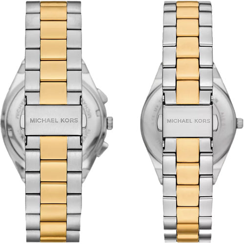 Michael Kors Lennox Gold Pave Dial Dial Pair 33mm & 41mm MK7503SET