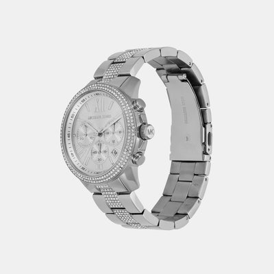 Brynn Women Quartz Silver Dial Chronograph Stainless Steel Watch MK7506
