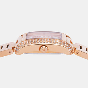 Emery Women Quartz White Dial Analog Stainless Steel Watch MK7512SET