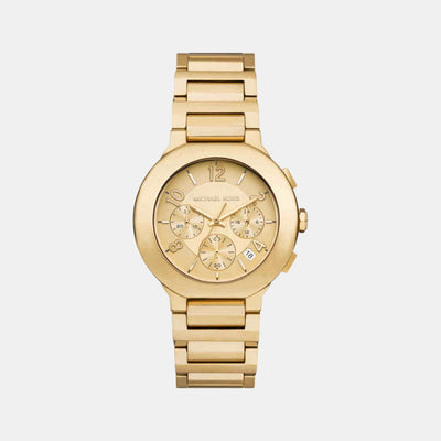 Gramercy Women Quartz Gold Dial Chronograph Stainless Steel Watch MK7520