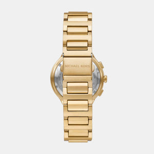 Gramercy Women Quartz Gold Dial Chronograph Stainless Steel Watch MK7520