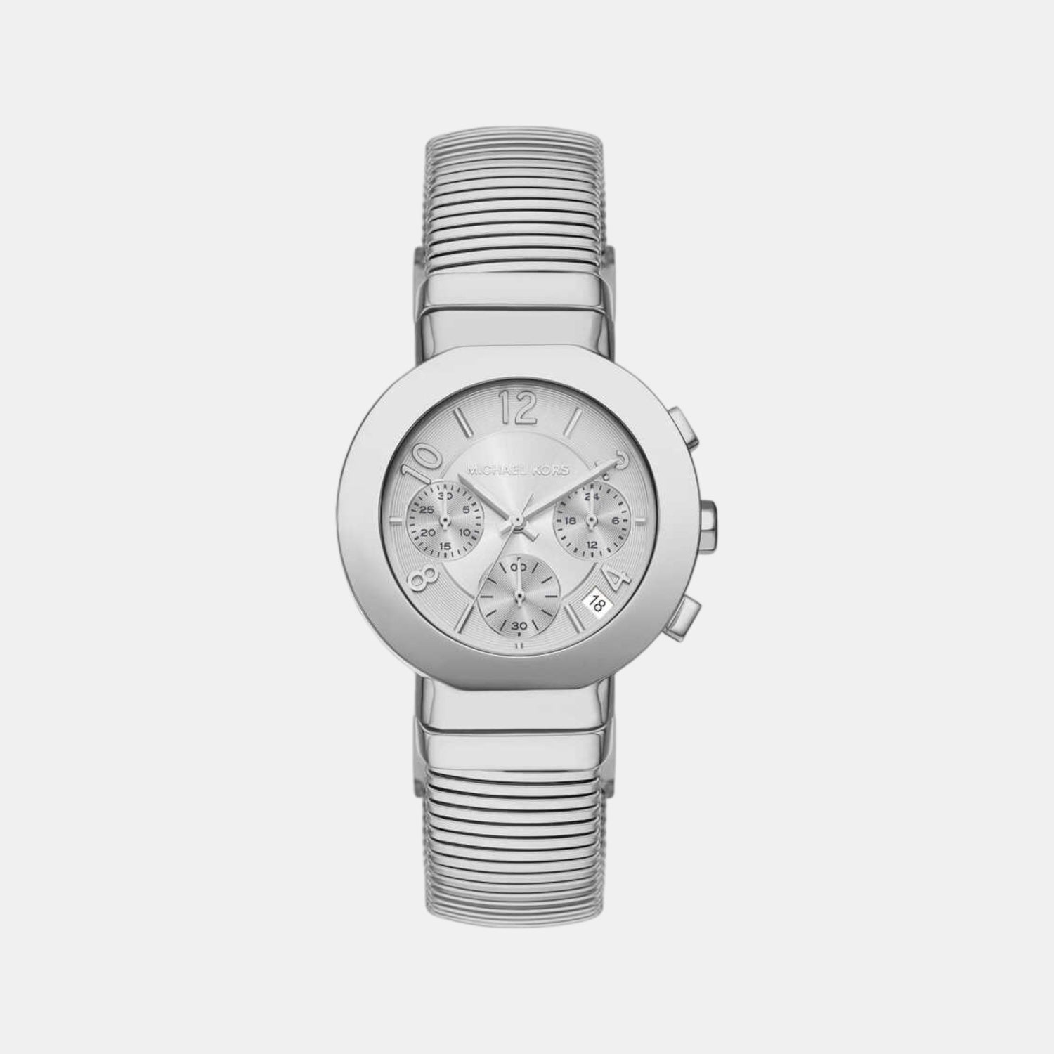 Gramercy Women Quartz Silver Dial Chronograph Stainless Steel Watch MK7526